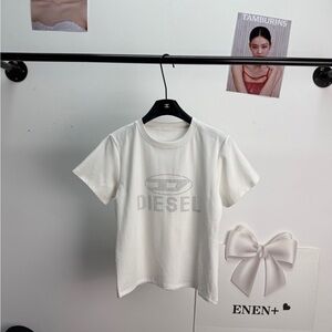 Diesel Rhinestone-Embellished Crop Top